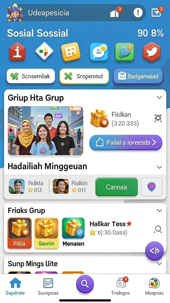 Bergabunglah dalam berbagai turnamen menarik bersama teman-teman.