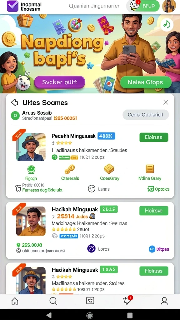 Antarmuka utama yang mudah digunakan.