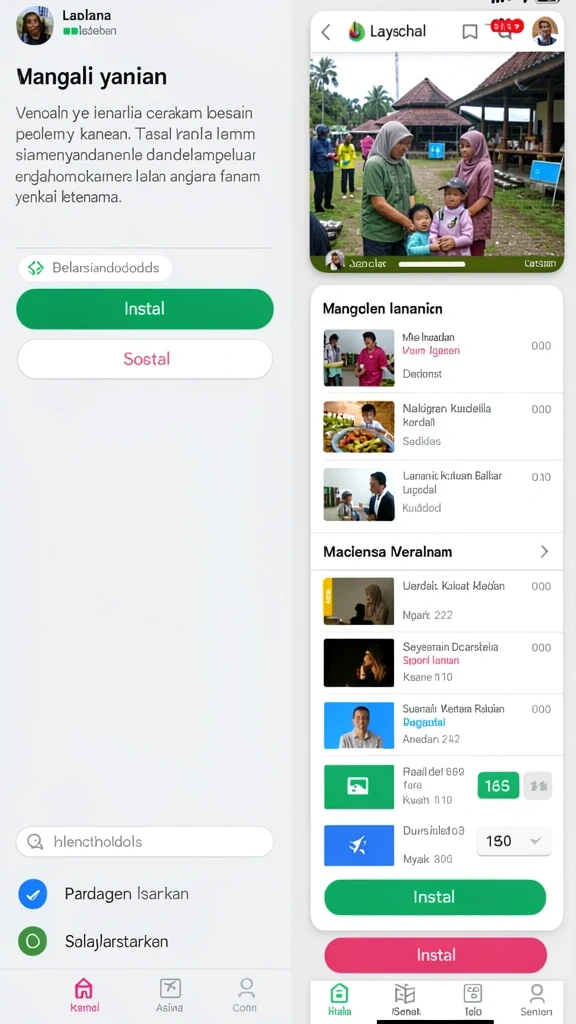 Sekilas fitur unduh untuk konten offline.