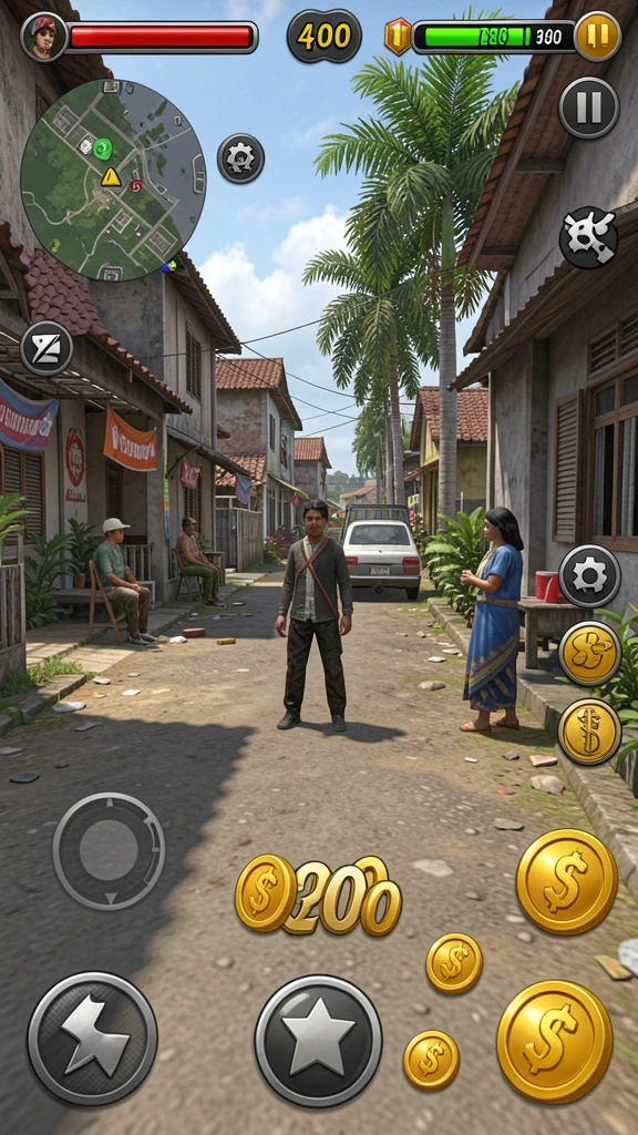 Tampilan awal karakter yang dapat disesuaikan.