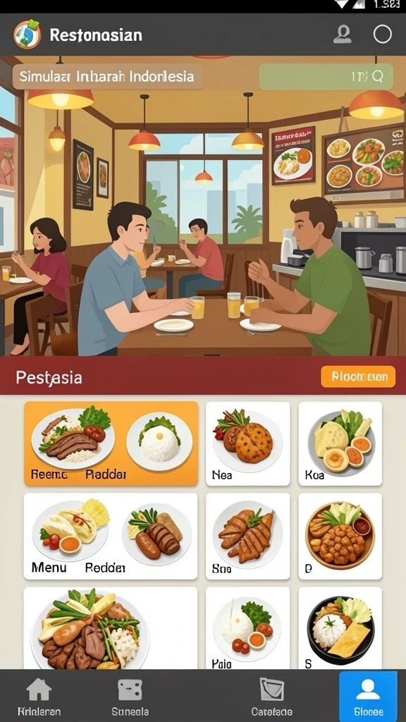 Tampilan antarmuka yang menarik dan modern.