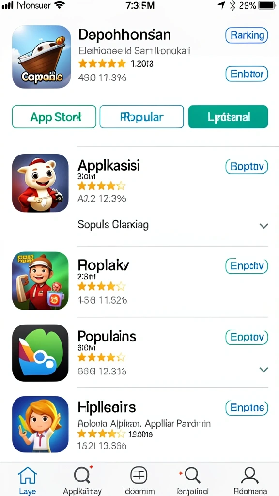 Tampilan karakter dalam game yang menarik.