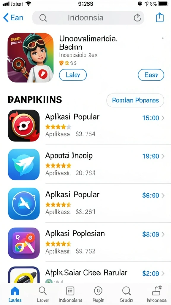 Tampilan antarmuka pengguna yang menarik dan modern.