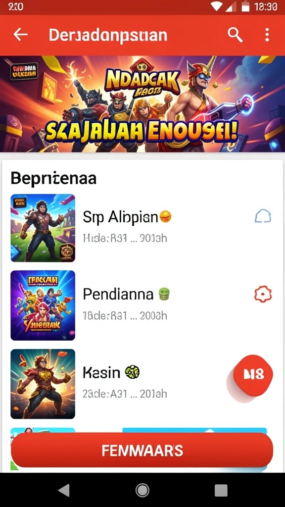 Fitur kompetisi online yang menantang pemain.