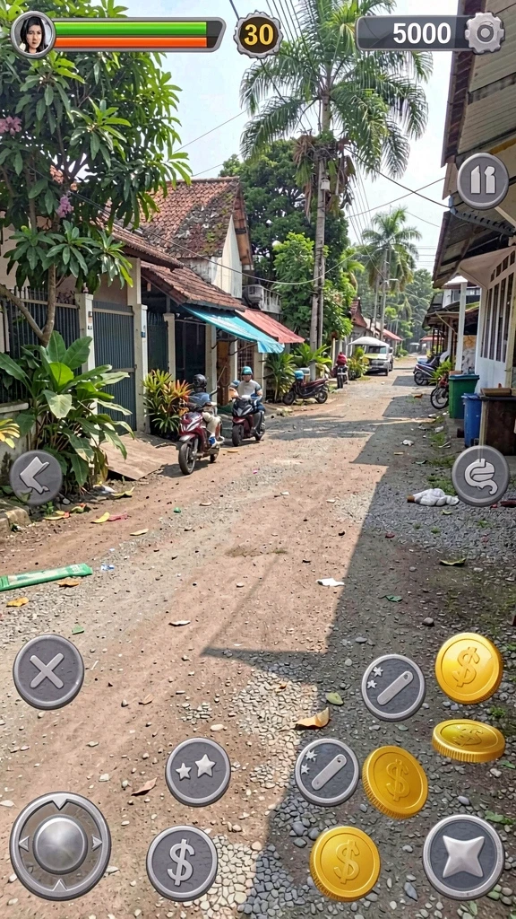 Antarmuka utama game MONTE77 yang menarik.