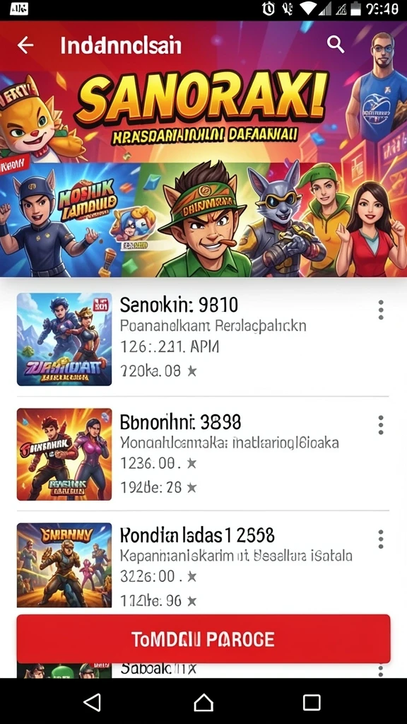 Tampilan grafis RICIS77 yang memukau dan warna yang cerah.