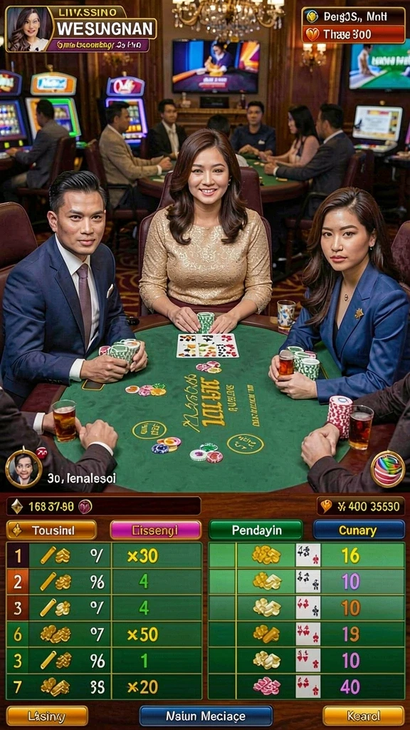 Fitur sosial untuk berinteraksi dengan pemain lain.