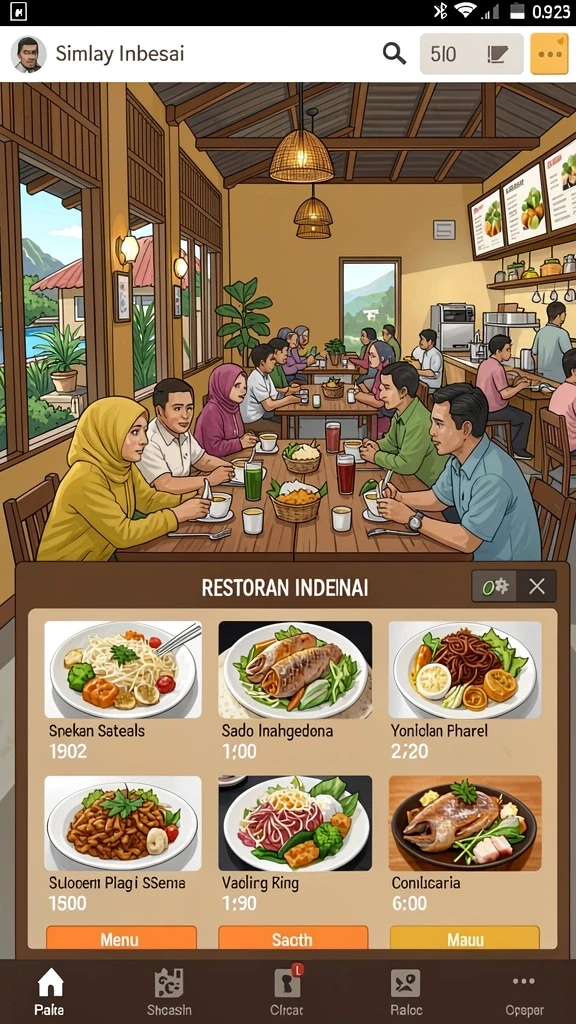Tampilan antarmuka SONTOGEL yang menarik dan mudah digunakan.