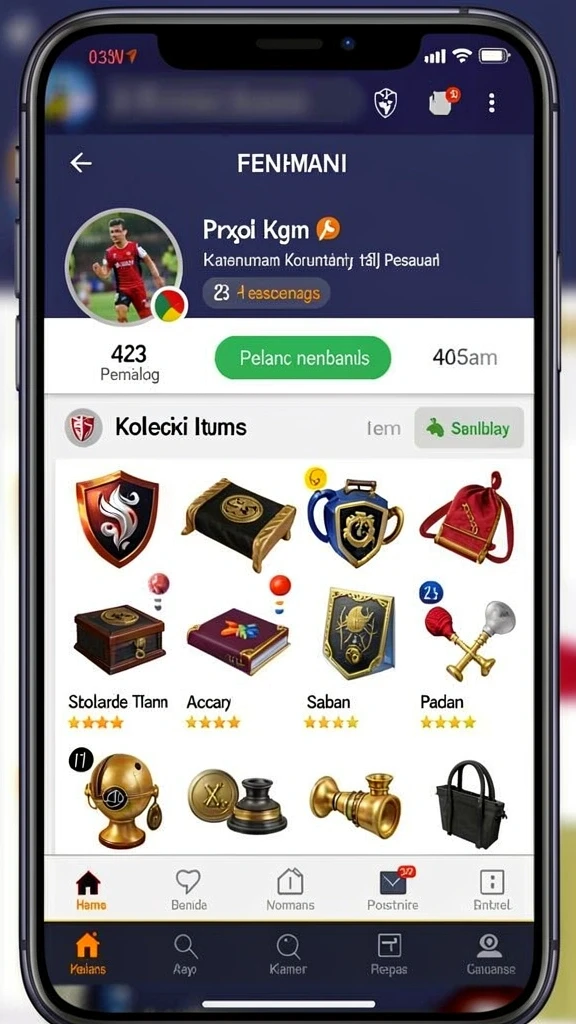 Tampilan awal yang menarik dengan karakter utama.