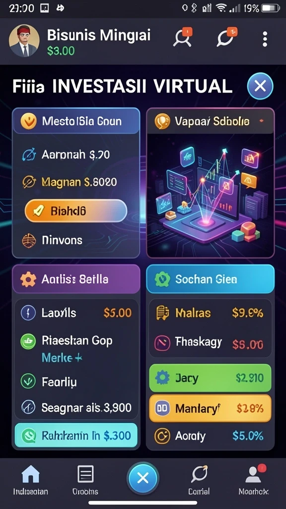 Tampilan grafis yang menarik dan colorful.
