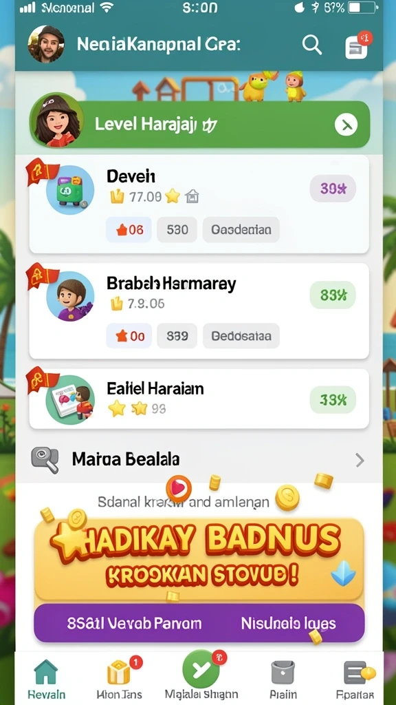 Tampilan antarmuka utama aplikasi ZIATOGEL.